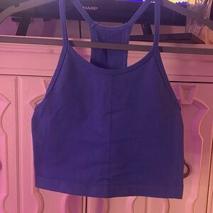 Blue Racerback Tank Top